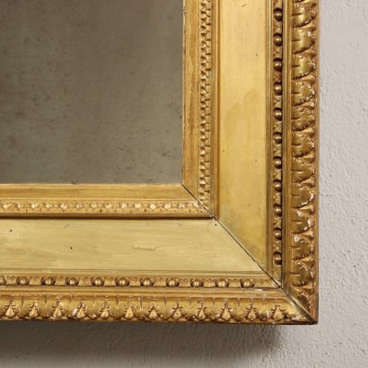 Mirror Gilded Wood Italy XIX Century