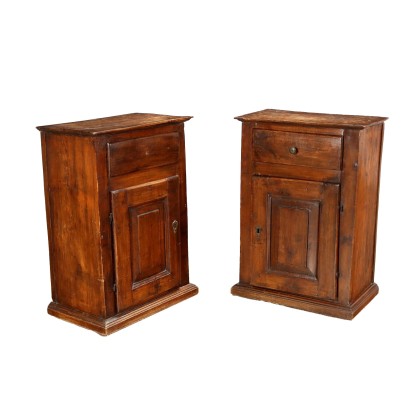 Pair of Cabinets Fruit Wood Italy XIX Century