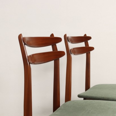 Group of 4 Wooden Chairs Italy 1950s-1960s