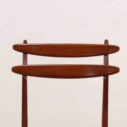 Gruppe von 4 Stühlen Holz Italien 1950er-60er Jahre